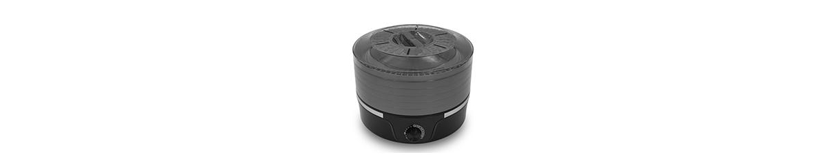Elite Cuisine Food Dehydrator With Adjustable Temperature In Black,gray