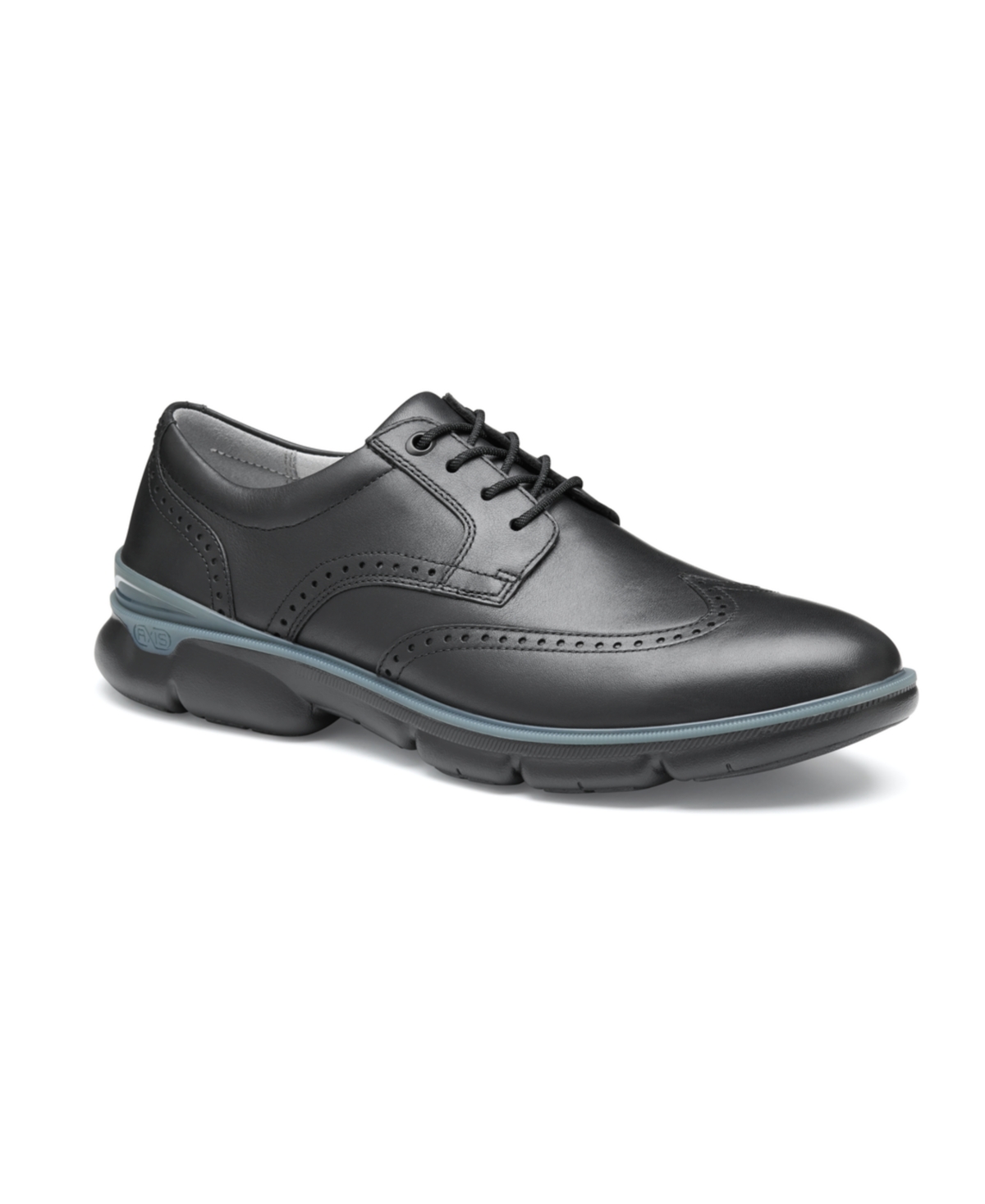 Men's XC4 Tanner Wingtip Dress Casual Shoe - Black waterproof full grain