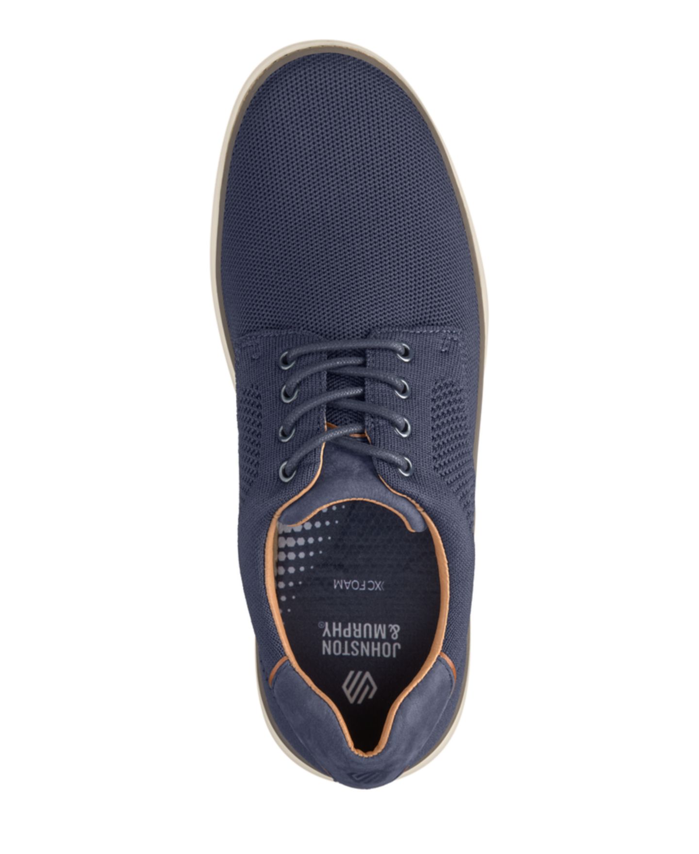 Мужские кроссовки Johnston & Murphy McGuffey 2 Knit Plain Toe, цвет: Тёмно-синий вязаный — фото 4