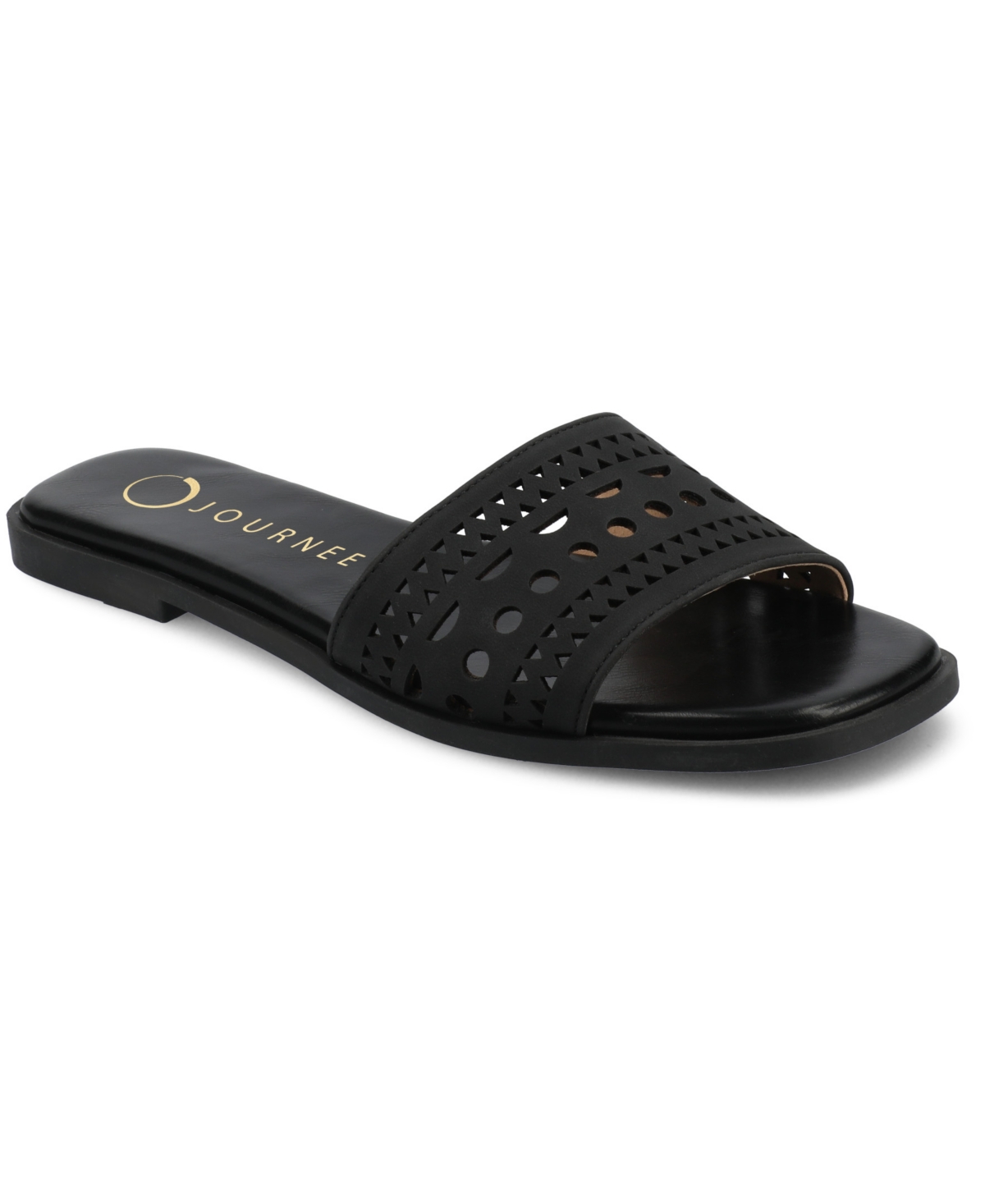 Journee Collection Brodie Slide Sandal In Black