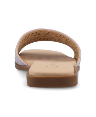 Women's Brodie Perforated Slide Flat Sandals
