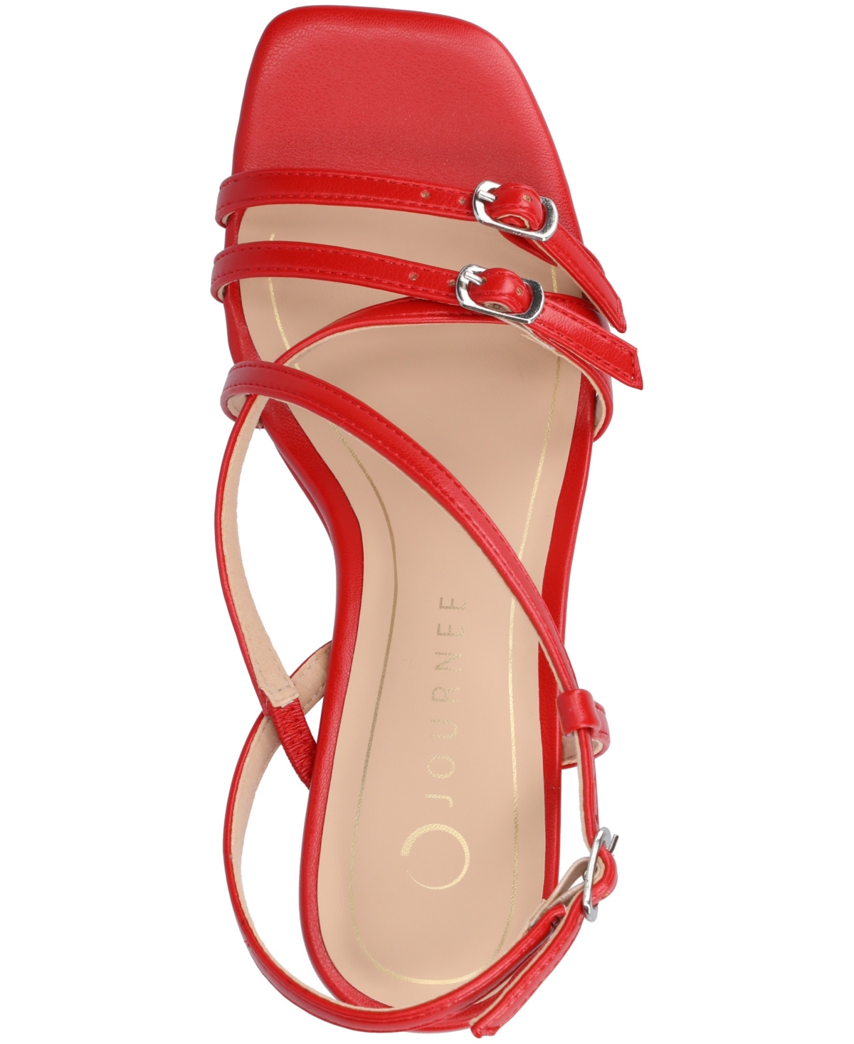 Journee Collection Clinne Wedge Sandal In Red