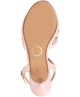 Women's Jessly Perforated Kitten Heel Dress Sandals