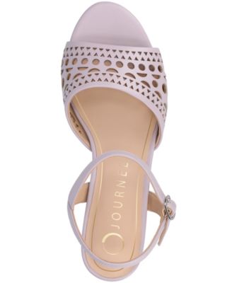 Women's Jessly Perforated Kitten Heel Dress Sandals