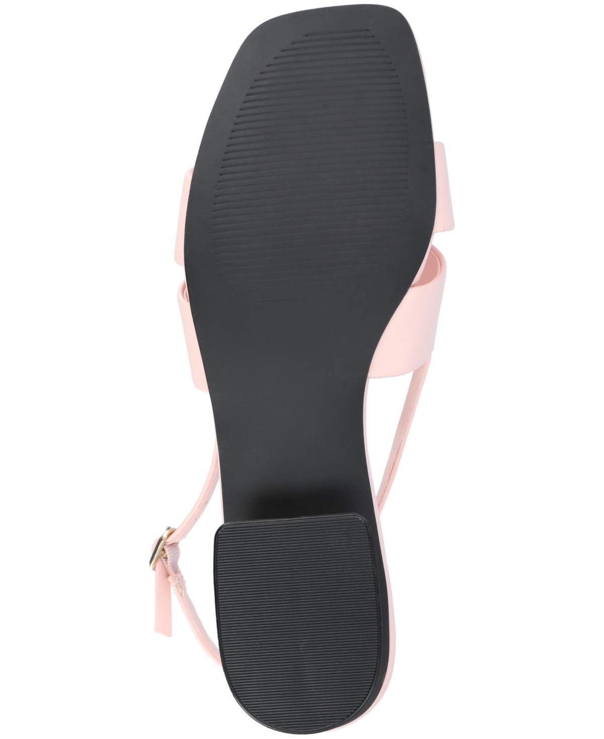 Shop Journee Collection Women's Tabatha Block Heel Slingback Flat Sandals In Pink