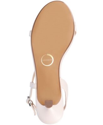 Women's Jemry Asymmetrical Strap Kitten Heel Strap Dress Sandals