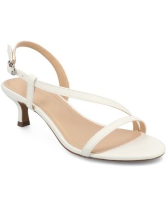 Women's Jemry Asymmetrical Strap Kitten Heel Strap Dress Sandals