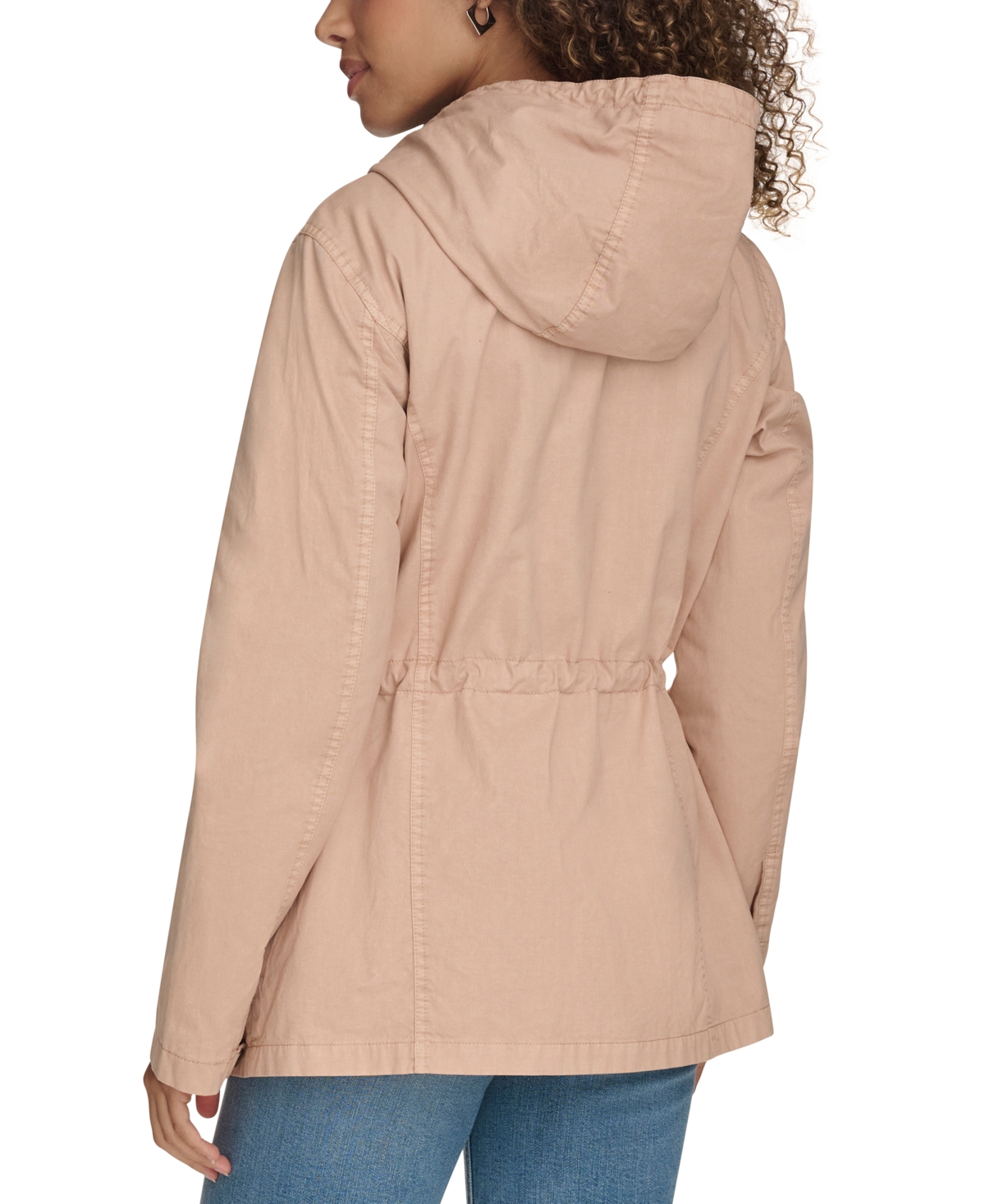 Levi's Women's Lightweight Washed Cotton Military Jacket In Light Pink