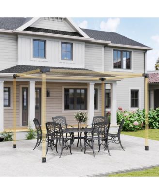 8PCS Pergola Kit Brackets for 4"x4" (Actual 3.6"x3.6") Lumber