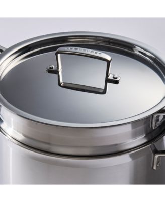 Classic Stainless Steel Deep Round Pasta Pot & Sieve, 7.5 Qt.