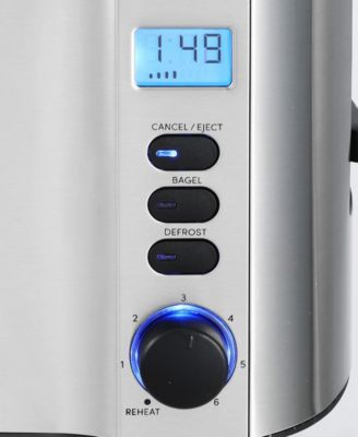 2-Slice LCD Toaster with Bagel Function