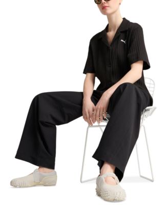 Women's Wardrobe Essential Short-Sleeve Pointelle Shirt