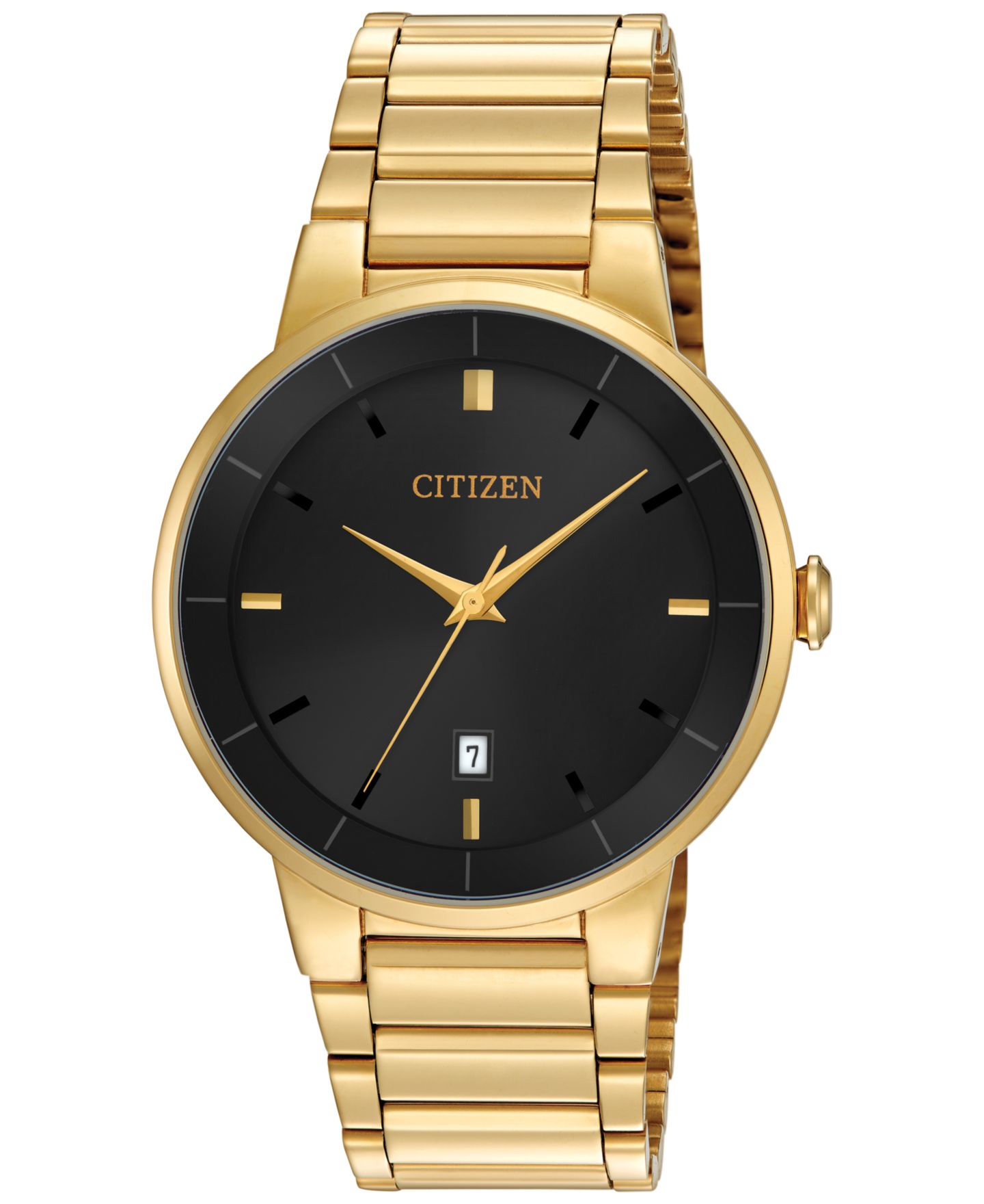 Мужские часы Citizen Gold-Tone Stainless Steel Bracelet Watch 40mm BI5012-53E — фото 1