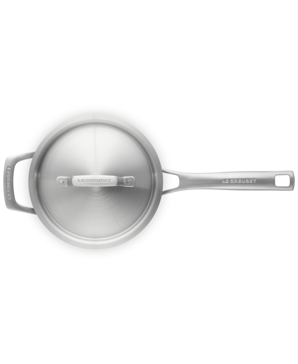 Le Creuset 3-quart Essential Stainless Steel Saucepan In Stainless Steel
