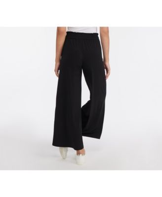 Women's Wide Leg Pant with Smocking
