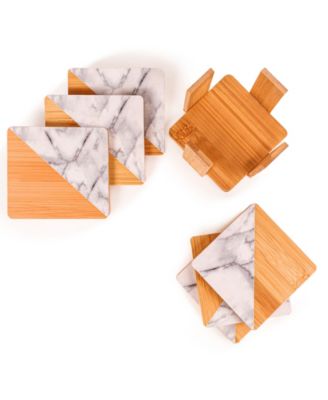 Bamboo 14-Pc. Coasters Set