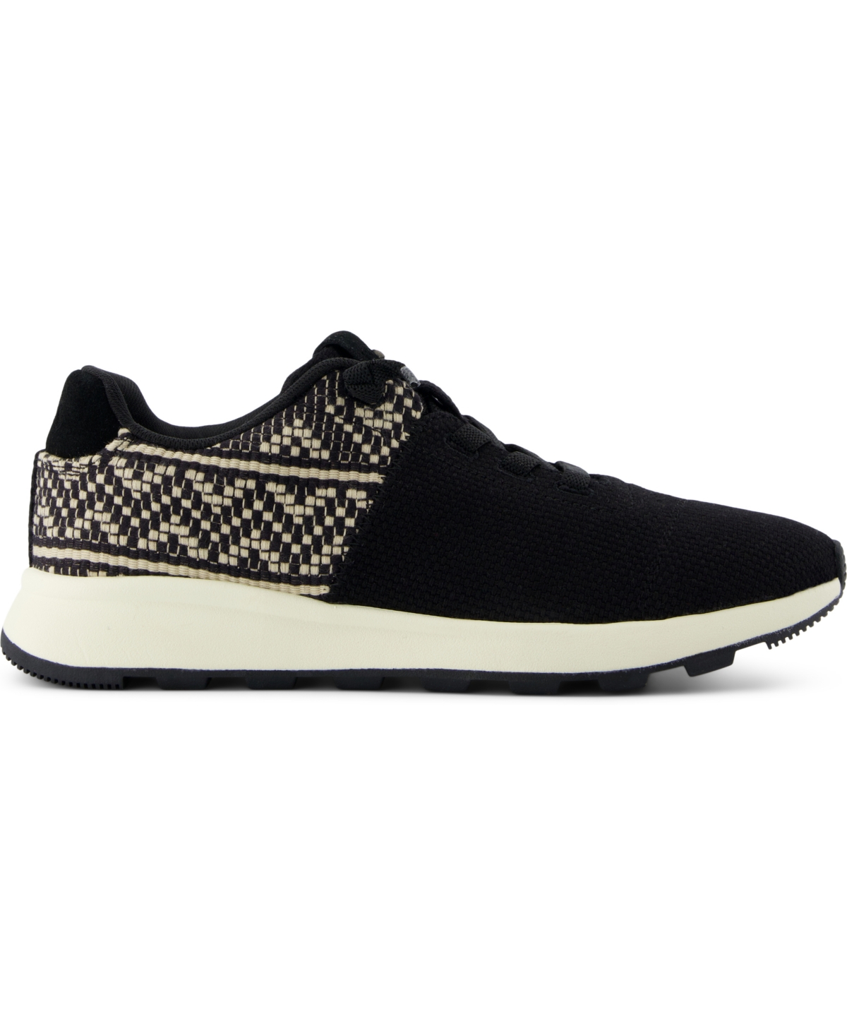 Toms Women's Trvl Lite Cabrillo Lace-up Sneakers In Black Beachside Woven,diamond Global Wo