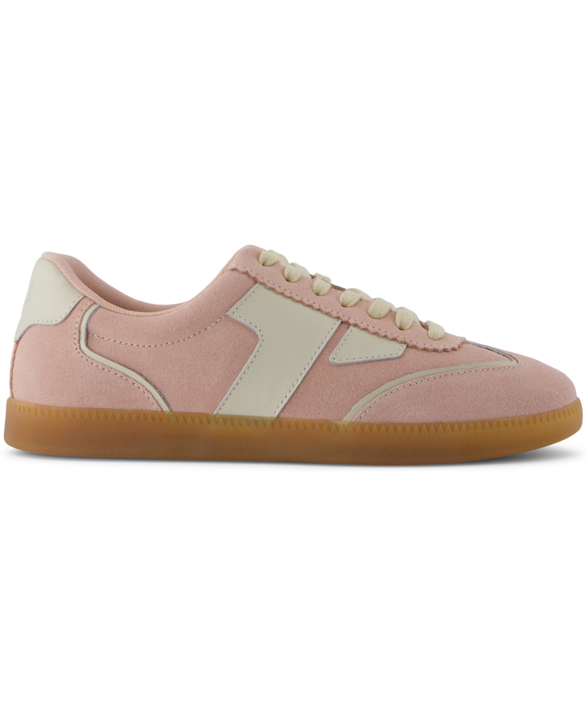 Shop Toms Women's Collins Lace-up Sneakers In Pale Rose Suede,leather
