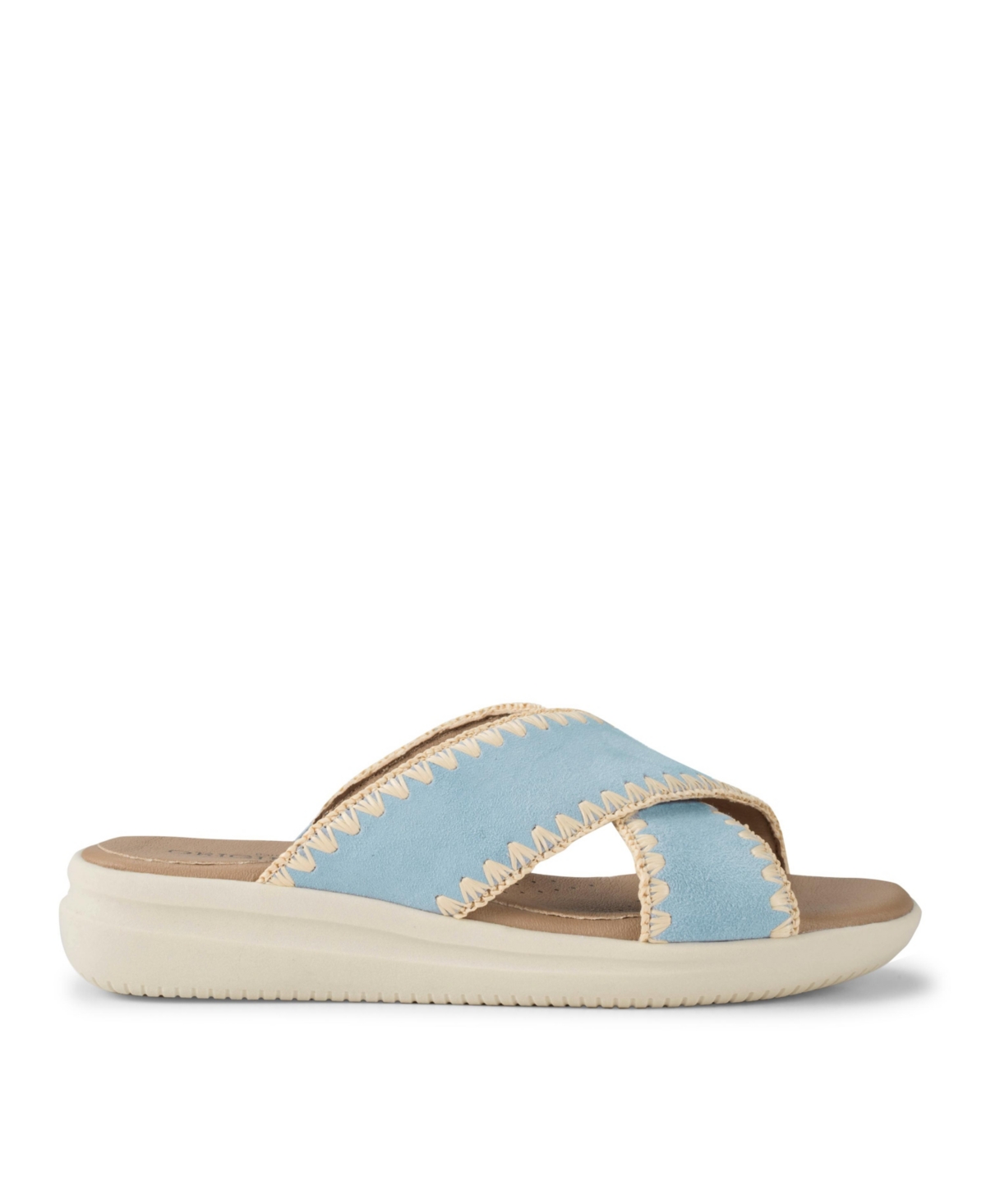 Baretraps Women's Origins Dolinda Slide Slip-on Sandals In Sea Glass Blue Suede