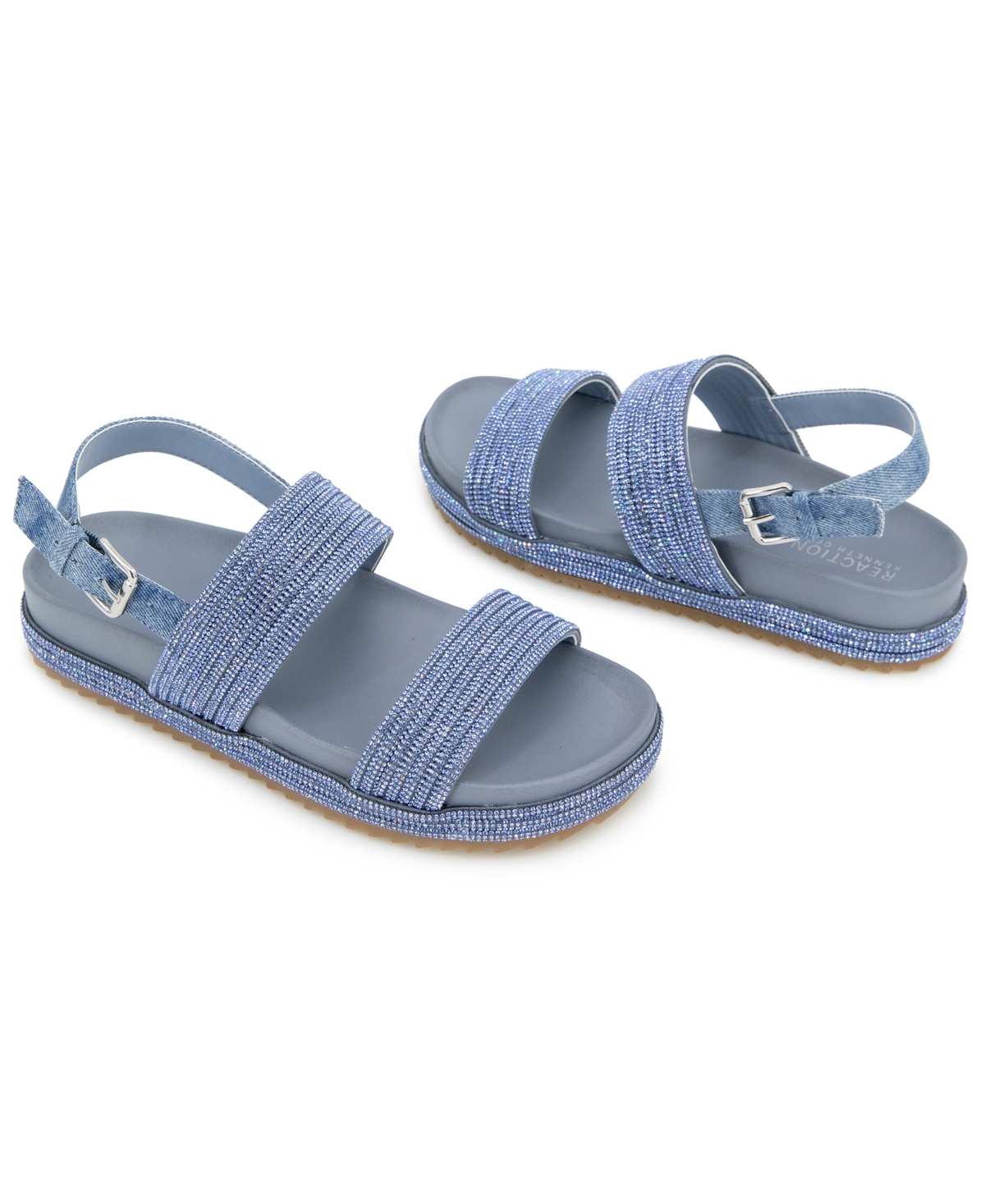 Kenneth Cole Reaction Women's Debra Round Toe Sandals In Denim Blue