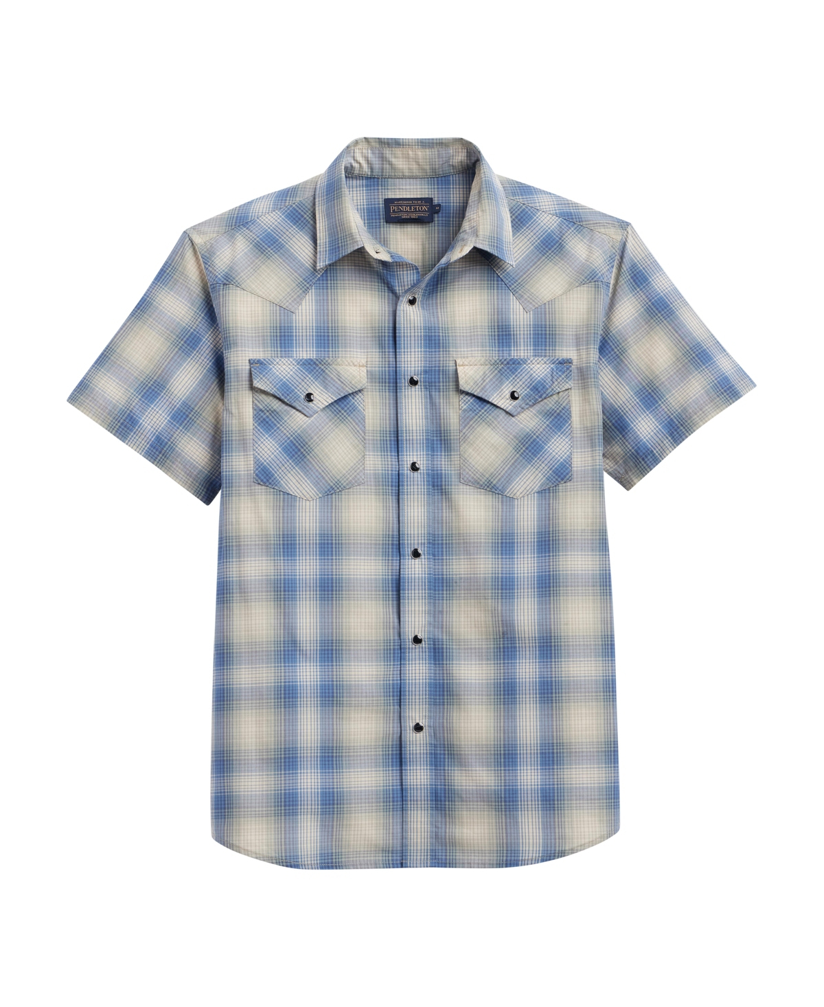 Men's Short Sleeve Frontier Shirt - Brick, Black plaid