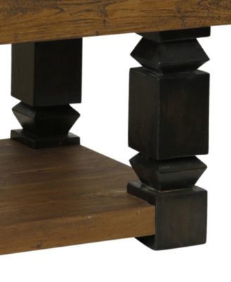 48" Transitional Stone Coffee Table