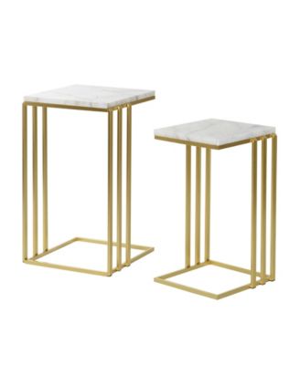 2-Pc. Marble Angie Glam Table