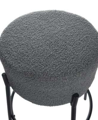 29" Soloist Boucle Upholstered Minimalist Bar Stool