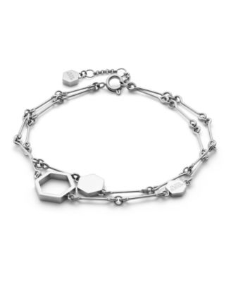 Honeycomb Classic Silver Tone Bracelet
