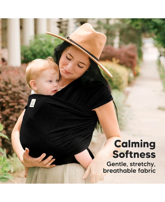 Original Baby Wraps Carrier, Baby Sling Carrier, Stretchy Infant Carrier for Newborn, Toddler - Black - No Size