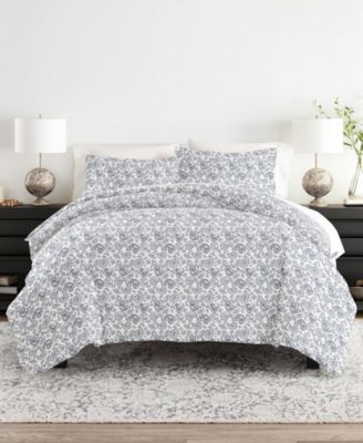Tranquil Sleep Patterned Duvet Cover Set, King/California King