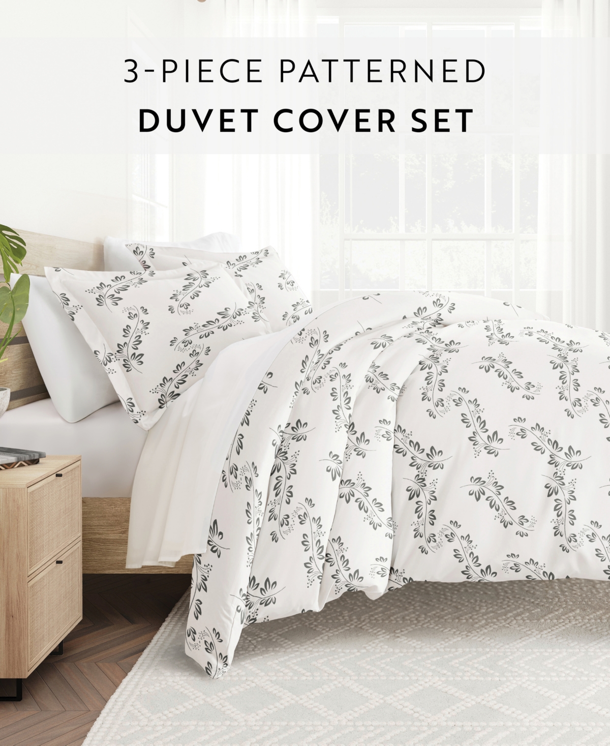 ienjoy Home Tranquil Sleep Patterned Duvet Cover Set