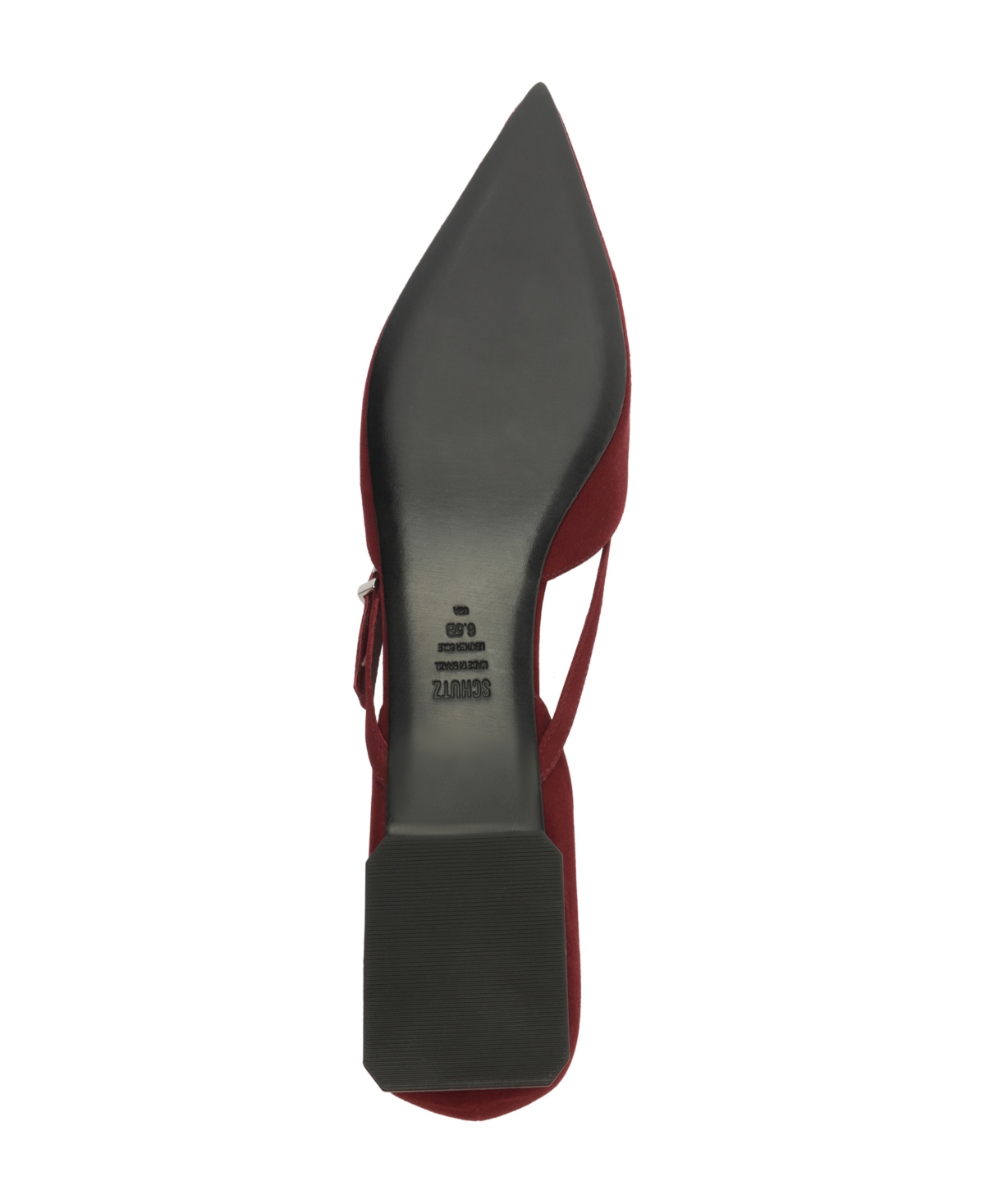 SCHUTZ WOMEN'S RUE BUCKLE POINTED TOE FLATS 
