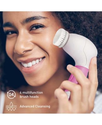 De-Puff Skin Set  Ice Cube Facial Roller, Hydrating Cucumber Sheet Masks & Advanced Cleansing Brush