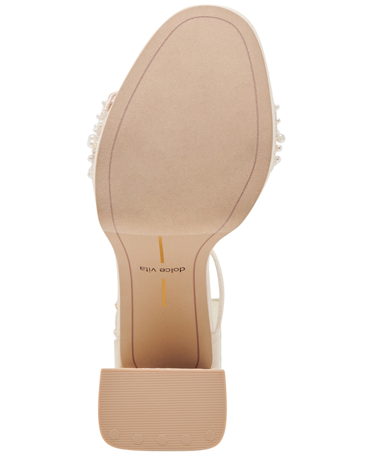 Dolce Vita Peltin Ankle Strap Platform Sandal In Vanilla Woven Raffia