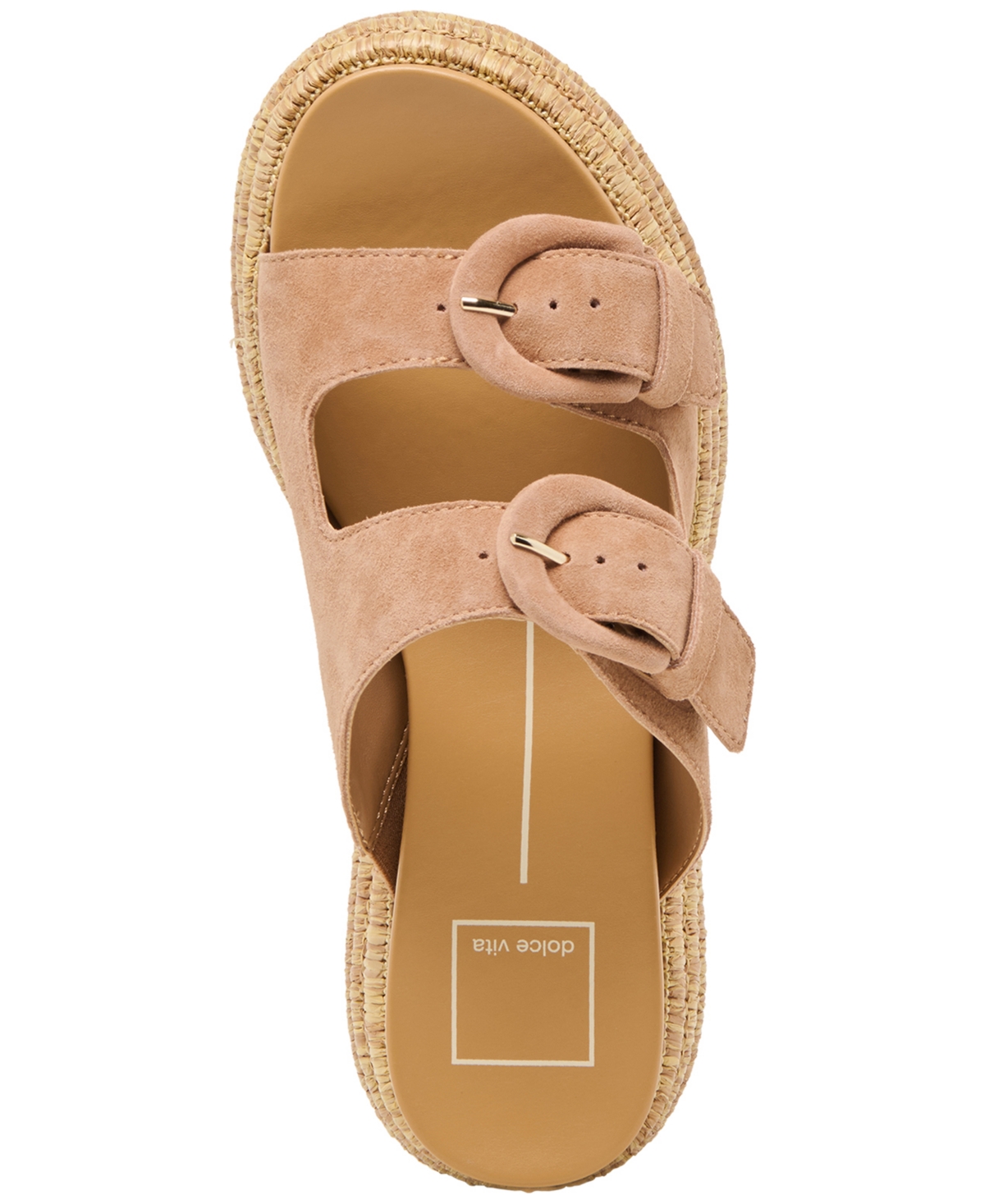Dolce Vita Witny Platform Espadrille Sandal In Toffee Suede