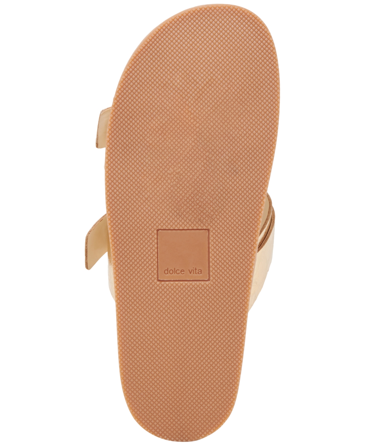 Dolce Vita Soya Platform Sandal In Gold Distressed Leather