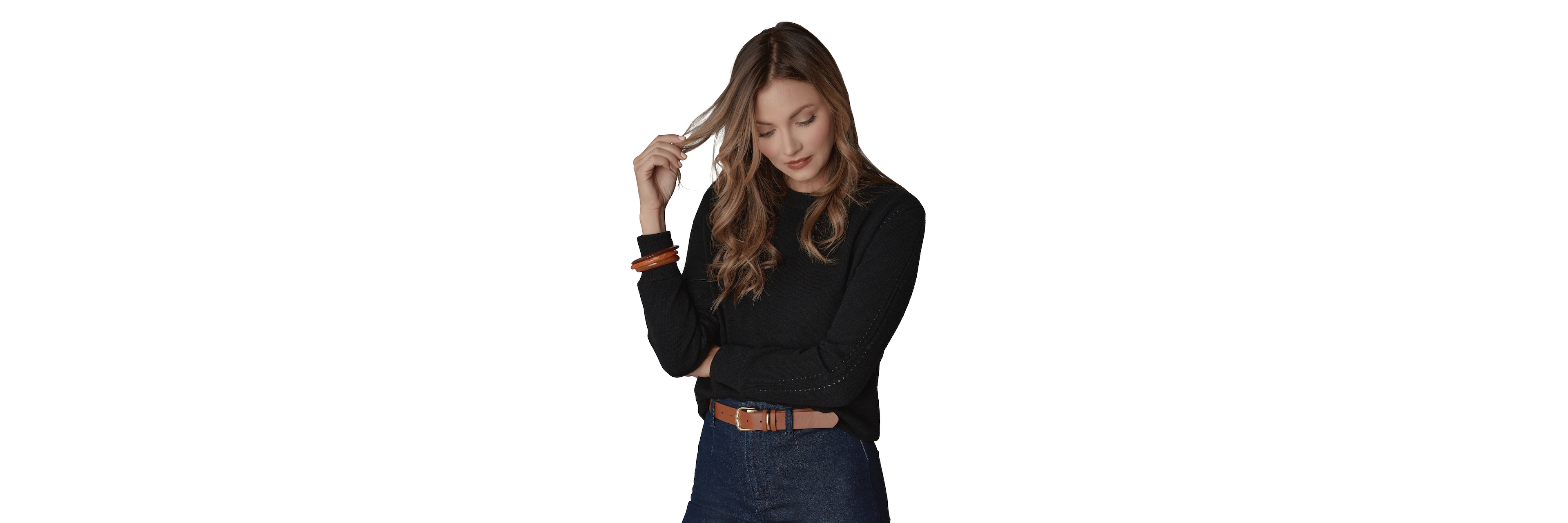 LuxLined Women's Itch-Free Cashmere Crewneck Sweater with Soft Inner Lining