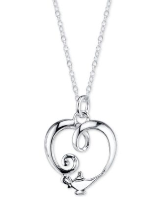 Disney - Genie Lamp Pendant Necklace in Sterling Silver