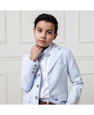 Boys Classic Seersucker Bow Tie