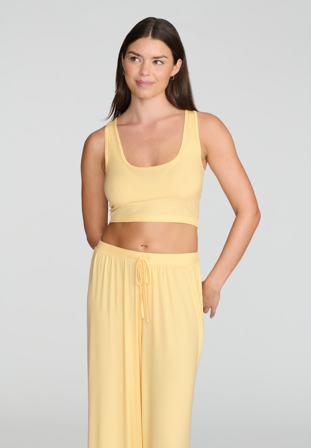 Women's The Scoop Neck Tank - Modal Silk Rib - Scarlet