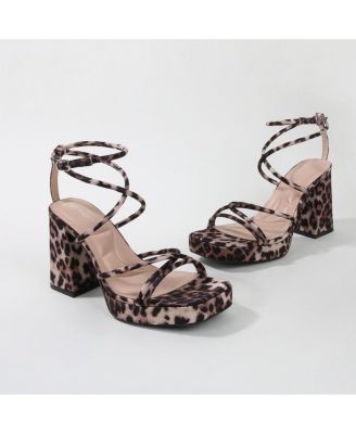 Aggie Strappy Platform Heels