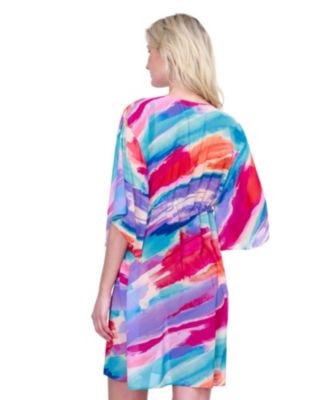 Palma De Mallorca V-Neck Beach Dress with Adjustable Tie