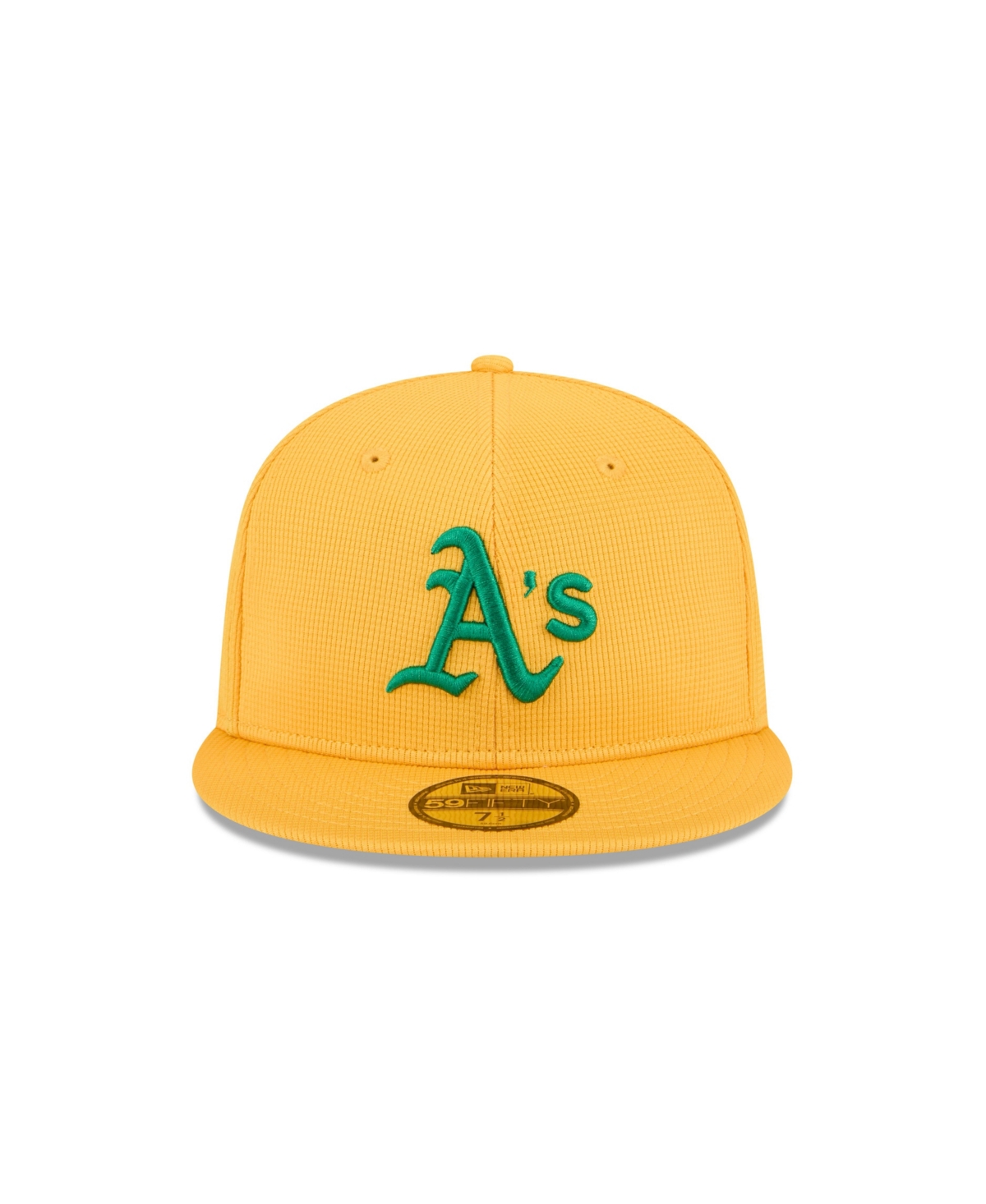 Shop New Era Men's Yellow Athletics 2025 Spring Training 59fifty Fitted Hat