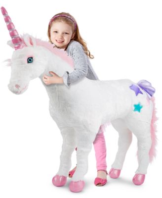 Melissa and Doug Kids' Plush Unicorn Stuffed Toy