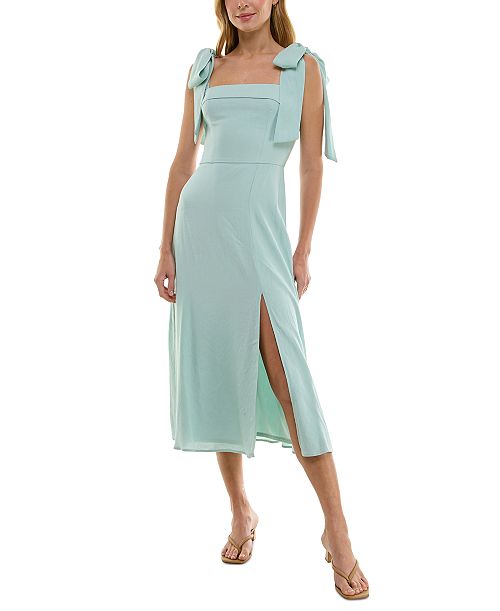 alfani Trixxi Juniors' Tie-Shoulder Midi Dress Juniors'