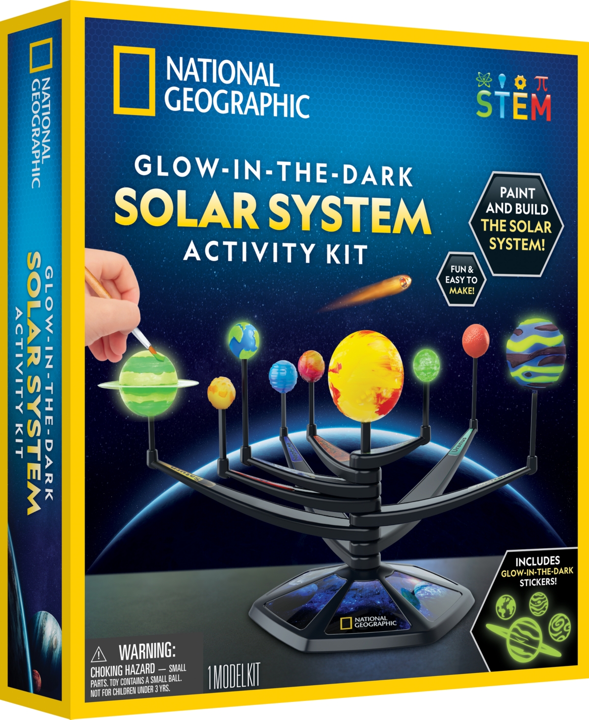 National Geographic Glow-in-the-dark Solar System Activity Kit In Multi-color