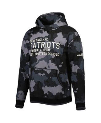 Men's Black New England Patriots Camo Pullover Hoodie