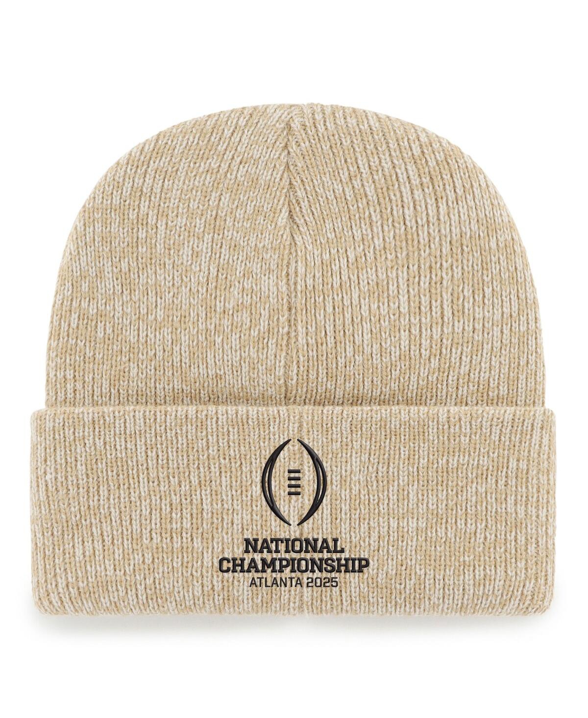 47 Brand Men's Khaki Ohio State Buckeyes College Football Playoff 2025 National Championship Game Cuffed Knit In Khaki
