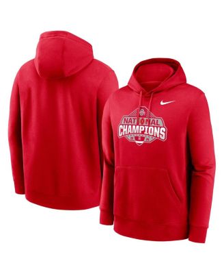 Nike - Men's Scarlet Ohio State Buckeyes College Football Playoff 2024 National Champions Logo Pullover Hoodie